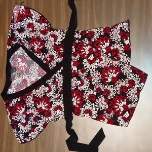 IZ Byer California Size S Blouse w Back Tie